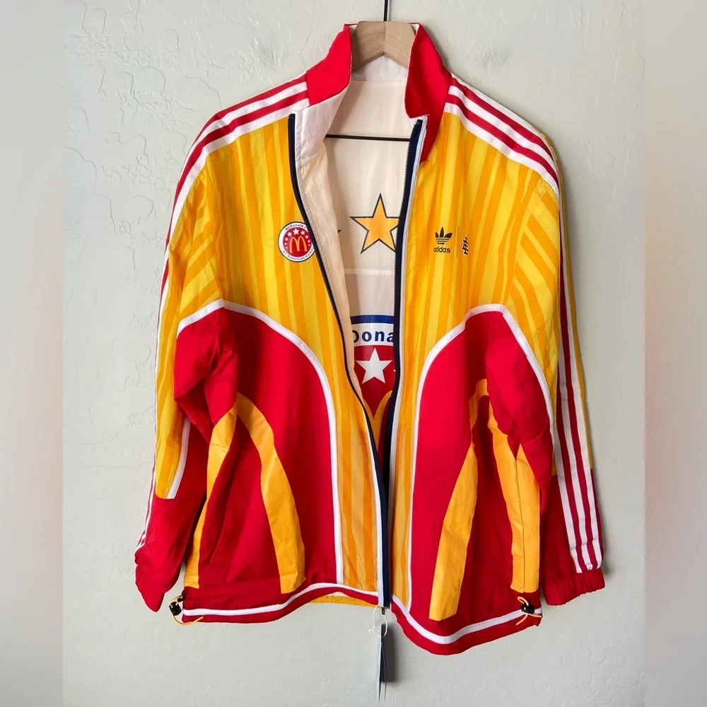 Adidas x Eric Emanuel McDonalds Basketball Warm-Up Jacket reversible NWT small - Picture 4 of 12